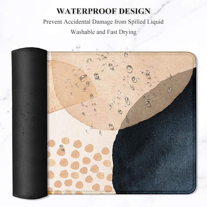 Auhoahsil Large Mouse Pad, XXL Desk Pad, Extened 35" x 15", Non-Slip Rubber Base - Image 6