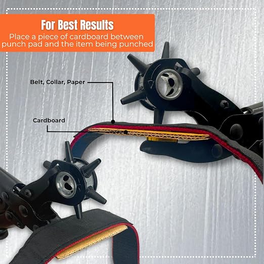 Adorox Heavy Duty Quality & Professional Design Revolving Hole Punch Pliers Kit - Image 6