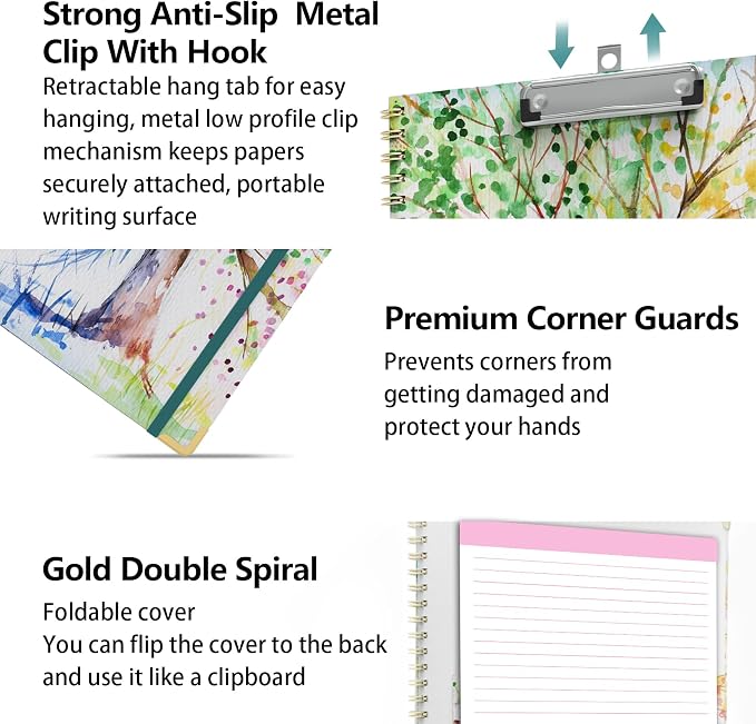 Clipboard Folder with Notepad Refillable Lined - Image 3