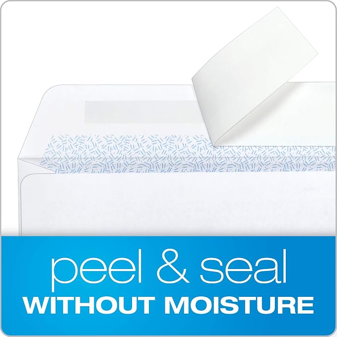 Quality Park #8 Double Window Envelopes, Self Seal Security Envelopes - Image 3