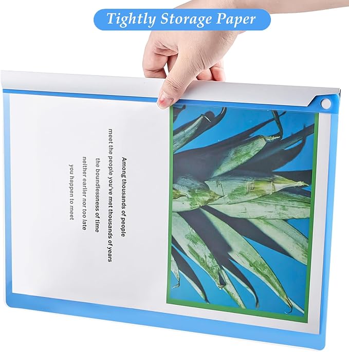 Clear Report Covers with Swing Clip, 5 Pack, 30 Sheet Capacity A4 Size File - Image 5
