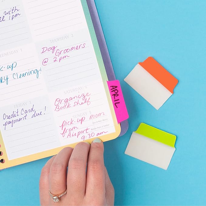 Avery Multiuse Ultra Tabs, 2-Side Writable, Neon Pink/Green/Orange, 24 - Image 6
