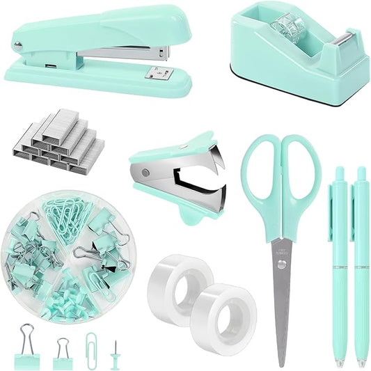 SKYDUE Teal Office Supplies Set by SKYDUE