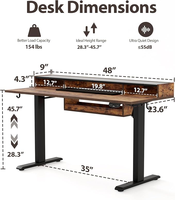 Agilestic Glass Standing Desk - Image 3
