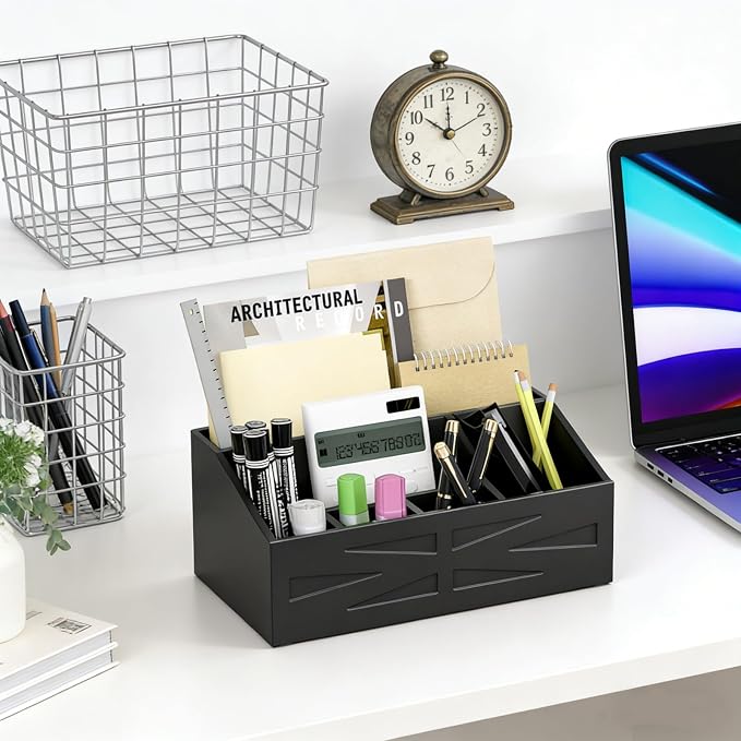 Large Mail Organizer Countertop, Farmhouse Desk and Kitchen Countertop Storage - Image 8