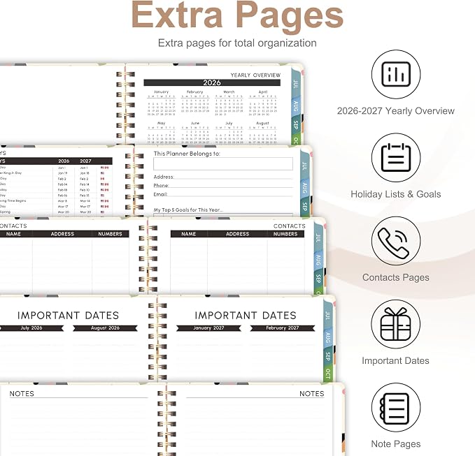 Planner 2026-2027, Weekly and Monthly Academic Year Calendar Planner, July 2026 - Image 5