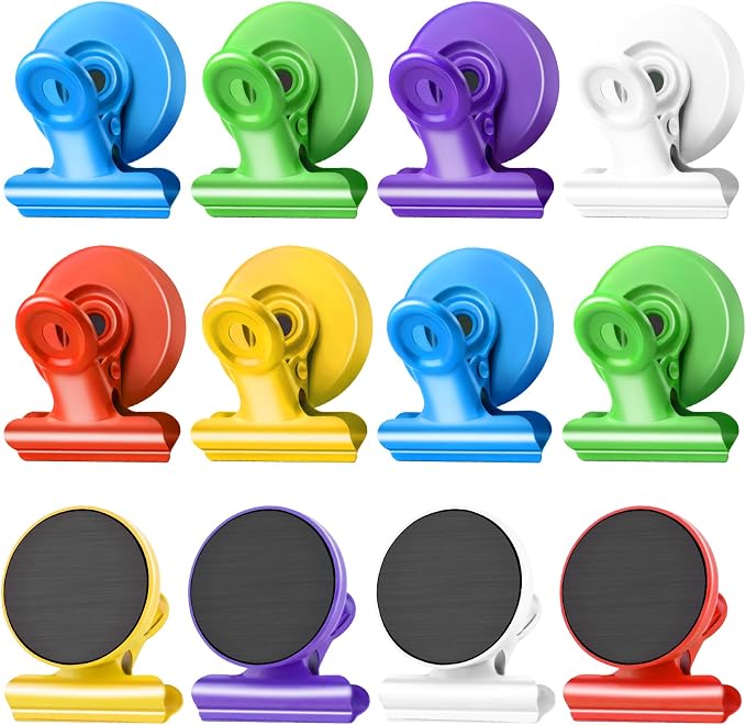 Grtard 12 Pack Magnetic Clips Heavy Duty, Magnet Clips by Grtard