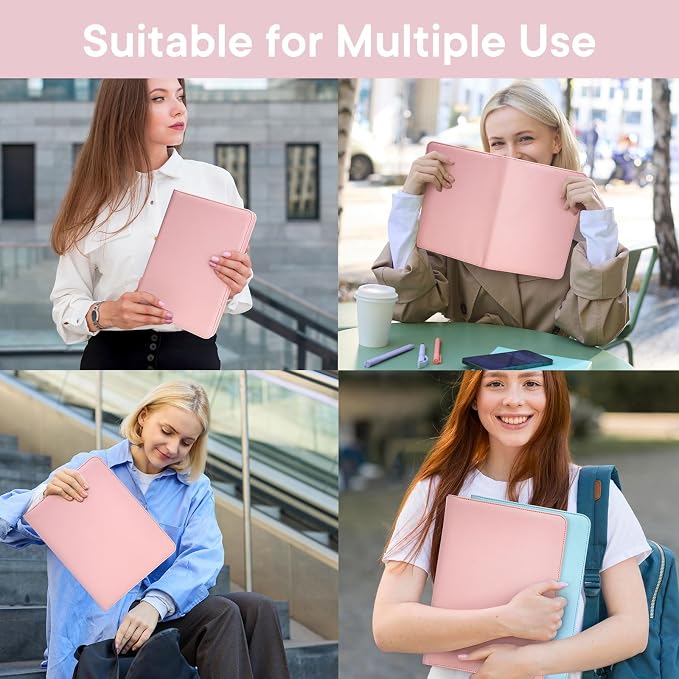 Professional Padfolio with Clipboard, Faux Leather Portfolio Folder Binder - Image 7