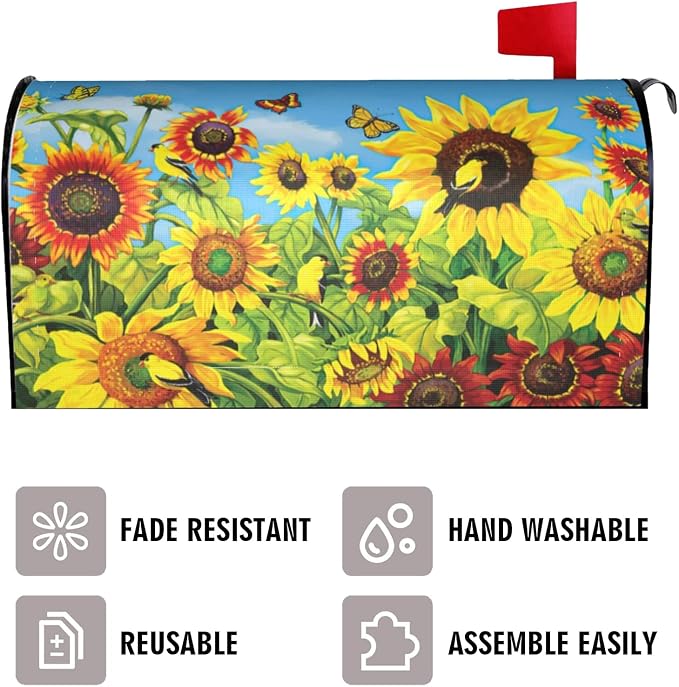 Sunflowers Mailbox Cover - Image 3