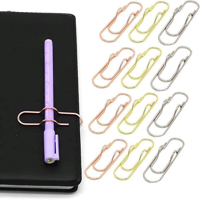 Metal Pen Clips in Gold/Silver/Rose Gold by NELJIBEHU