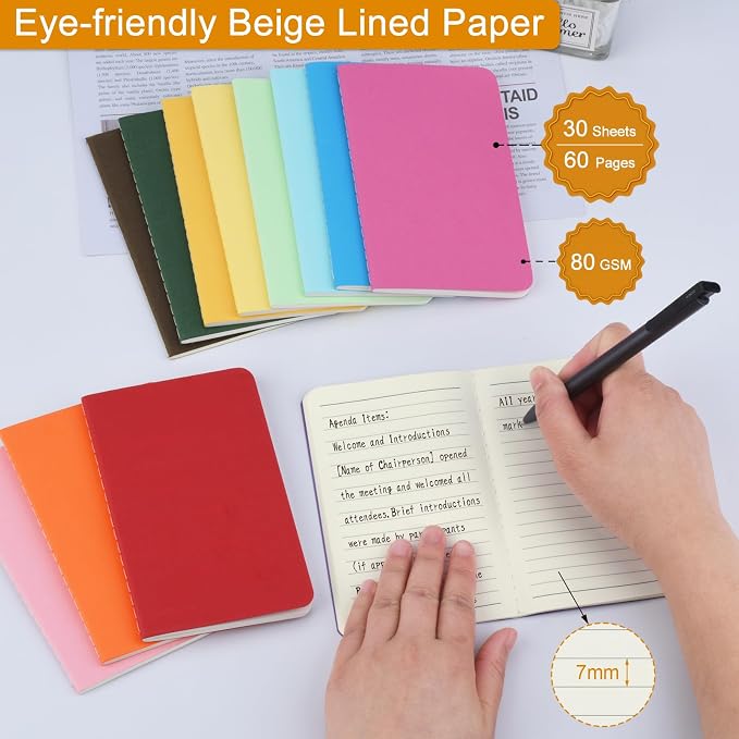ZCZN 120 Pack Mini Pocket Notebooks Bulk, 3.5 X 5.5 Inches Mini Journals - Image 4
