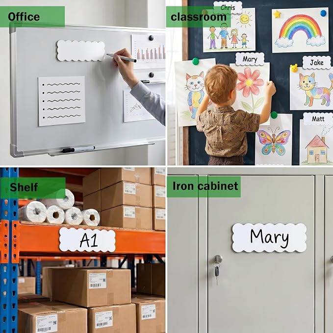 Magnetic Dry Erase Labels 54 Pack - Image 2