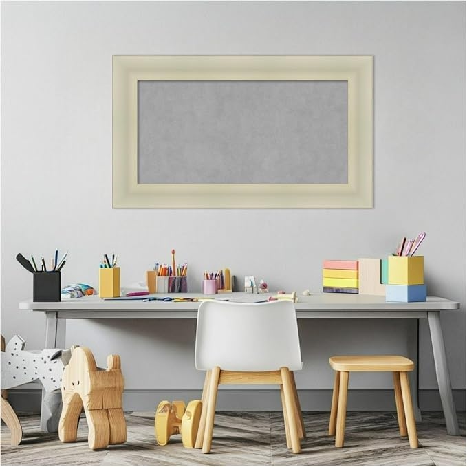 Amanti Art Silver Framed Magnetic Board 17x29 Small Vision Board - Image 5