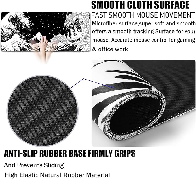 Large Gaming Mouse Pad, Waterproof Extra Large Big Mouse Pad - Image 3