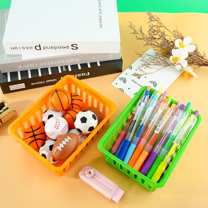 ZZYFGH 24 PCS Pencil Holders, Pencil Baskets, Small Plastic Baskets - Image 3