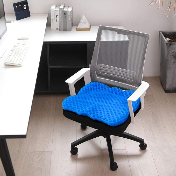 Cooling Gel Seat Cushion, Thickened Big Breathable Honeycomb Design Absorbs - Image 8