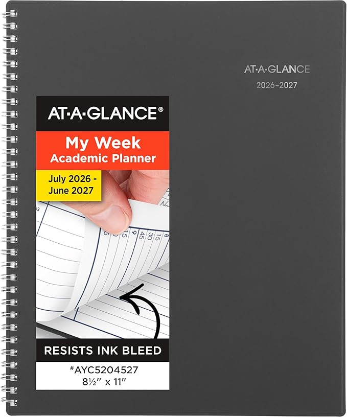 AT-A-GLANCE Planner 2026-2027 Weekly & Monthly Academic 12-Month July-June by AT-A-GLANCE