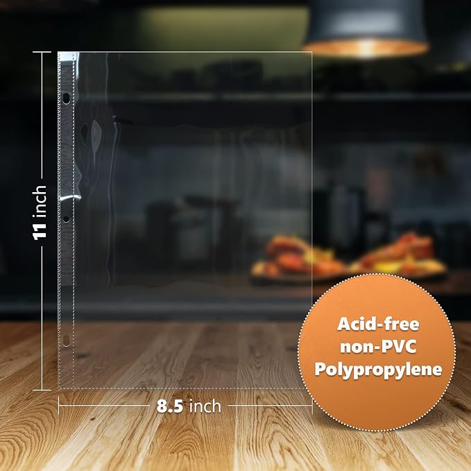 100 Pack of 8.5x11 Heavy Duty Crystal Clear Sheet Protectors - Image 3