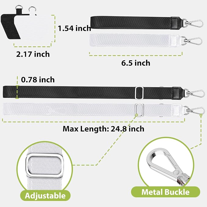 takyu Phone Lanyard, 2 Pack Adjustable Crossbody Neck/Wrist Strap - Image 5
