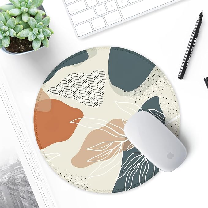 ITNRSIIET Round Mouse Pad with Stitched Edge Premium-Textured Waterproof - Image 7