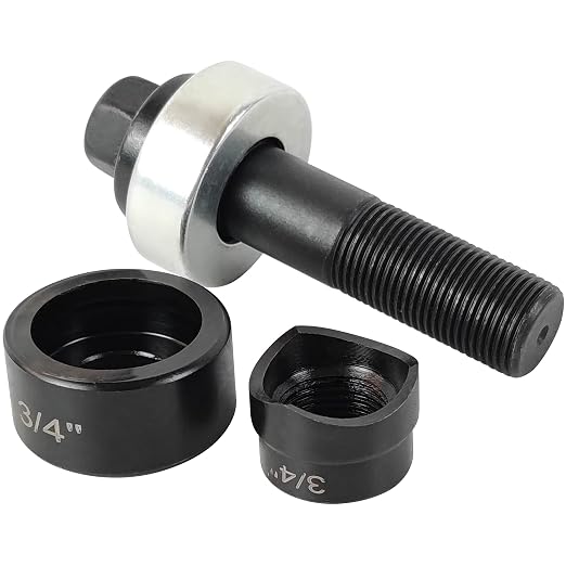 AMZCNC Manual Knockout Punch Kit, Heavy Duty Metal Sheet Knock Out Box Hole - Image 2