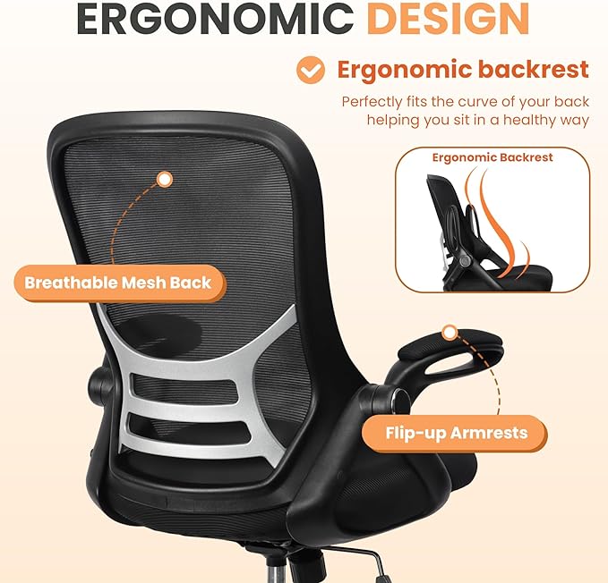 HYLONE Drafting Chair Adjustable, Tall Office Chair Lumbar Support Ergonomic Standing Desk Chair Heavy Duty Tall Drafting Stool for Artists with Footrest Home Office Drafting Stool-DeskLoop Office