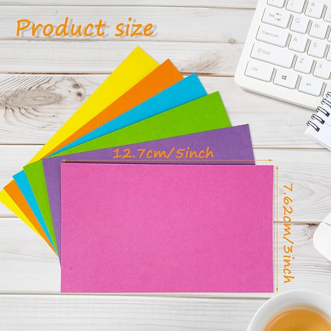 300 PCS Index Cards 3 × 5 Colored Note Cards - Image 5