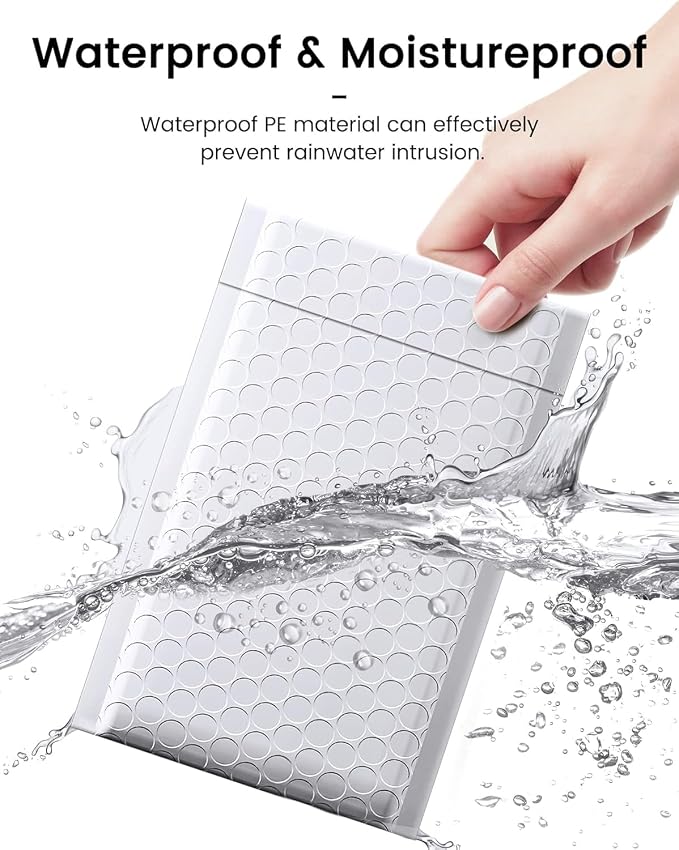 GSSUSA White Bubble Mailers 4x8 Small Padded Envelopes 800 Pack, Strong - Image 4