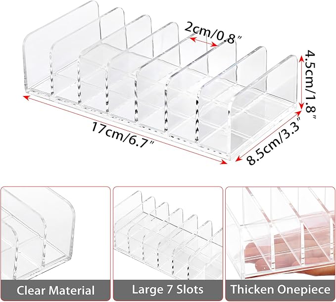 Hipiwe 2 Packs Mail Organizer Plastic Cash Tray - Image 3