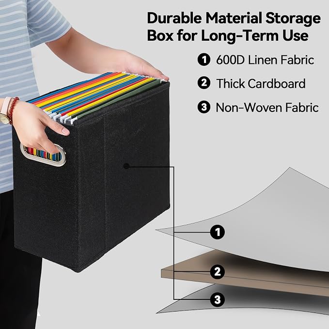 ComfortKeeper 2 Packs Letter Size File Organizer, File Folders Organizer - Image 3