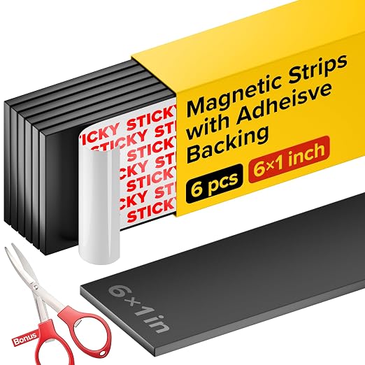 Magnetic Strips with Adhesive Backing by X-betMAGNET