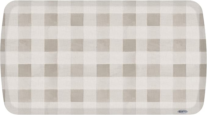 GelPro Elite Premium Gel + Foam 3/4" Thick Anti-Fatigue Floor Mat, 20" x 36", Farmhouse Tan-DeskLoop Office