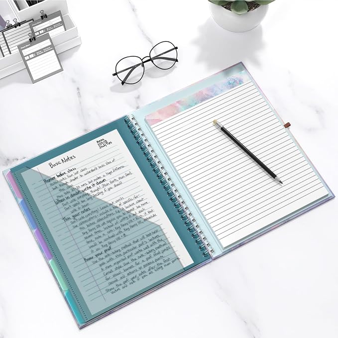 Hongri Clipboard Folio with Refillable Lined Notepad, 8.5 x 11 Folders with - Image 7