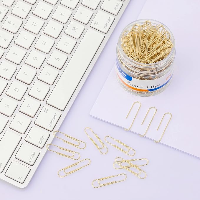 FUDAO FAMILY Medium Paper Clips, Paperclips, 1.3 Inch Paper Clip - Image 5
