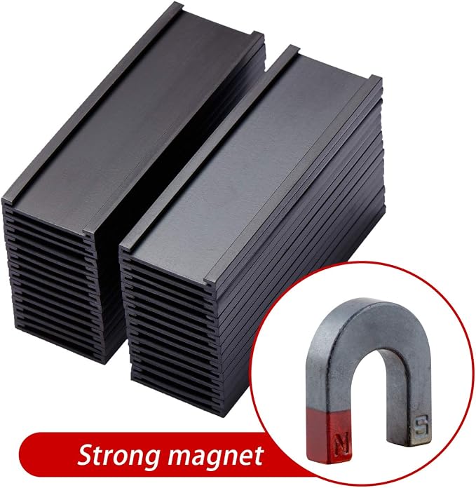 Magnetic Label Holders with Magnets Magnetic Data Card Holders with Clear - Image 3