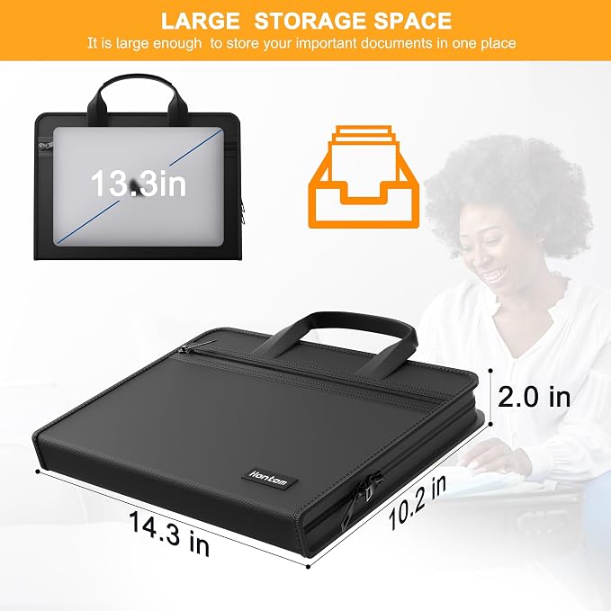 Hontom Accordion File Organizer, 5200℉ Fireproof Document Organizer - Image 6