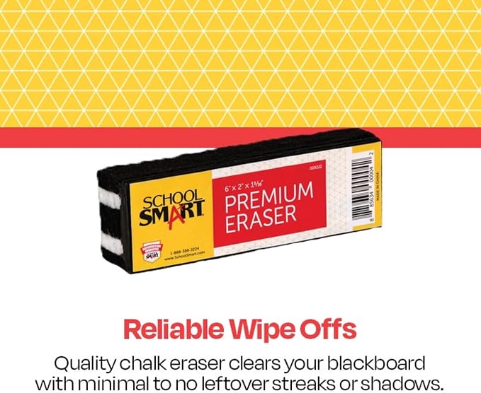 School Smart Premium Chalkboard Eraser - Image 2