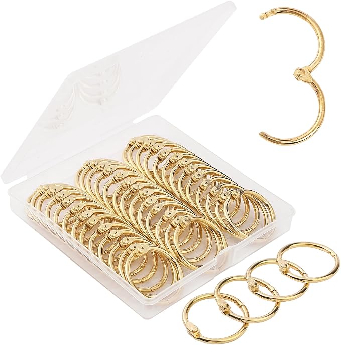 Mr. Pen- Loose Leaf Binder Book Rings, 1 Inch, 40 Pack | Metal Binder Rings by MrPen