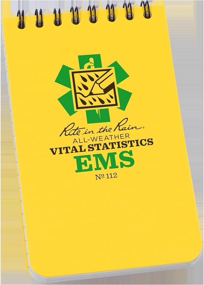 Rite in The Rain Weatherproof EMS Notebook, Vital Stats Pages by RiteintheRain