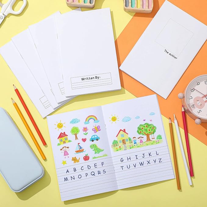 Henoyso 24 Pcs 5.5″ X 8.3″ Primary Composition Notebook K-2 Primary Journal - Image 6