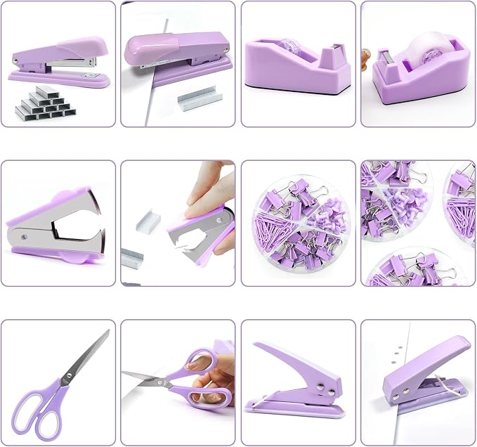 Sportsvoutdoors Purple Desk Accessories and Office Supplies - Image 4