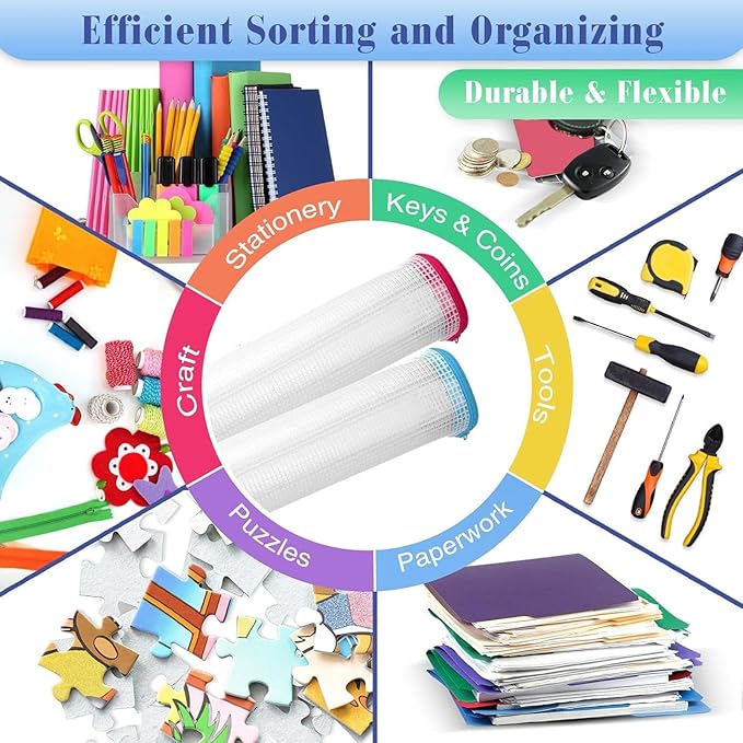 Jetec 32 Pcs Mesh Zipper Bags Toy Storage Bikini Organizer Bag Bolsas Para Guardar Trajes De Baño Waterproof Zipper Reusable Pouch Puzzle Multipurpose for Storage Office(Sweet Color,9 x 7 Inch)-DeskLoop Office
