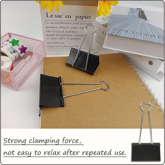 3-Inch Extra-Large DSTELIN Binder Clips - Image 4