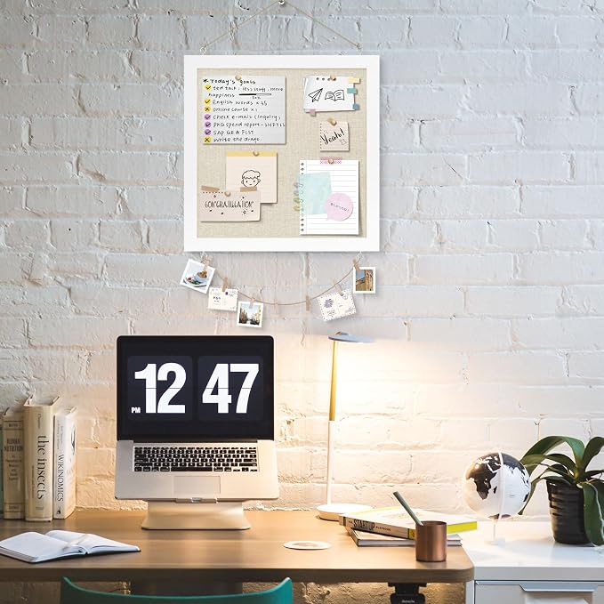 Double-Sided Small Wood Framed Cork Board - Image 8