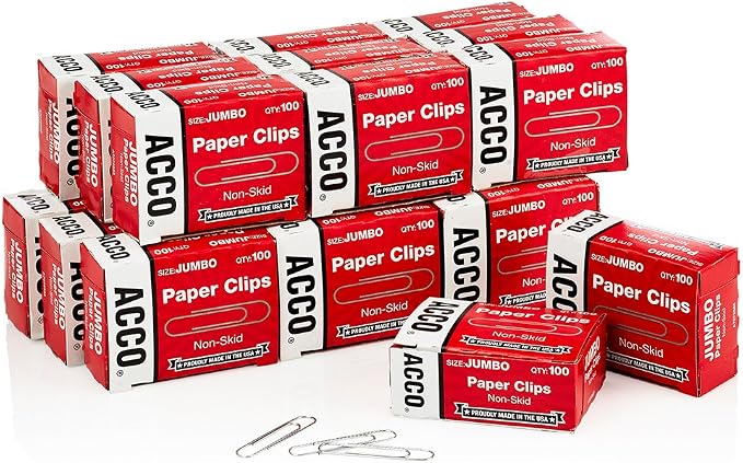 ACCO Paper Clips, 20 Boxes by ACCO+Brands