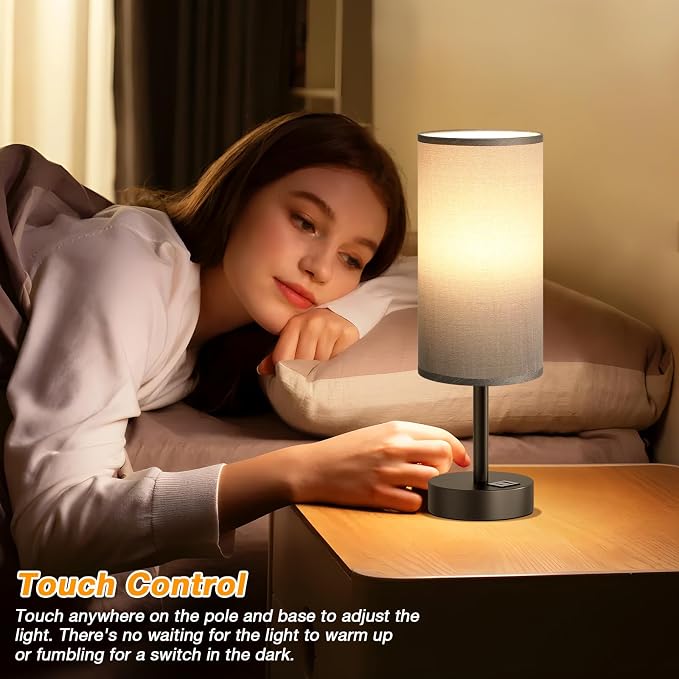 Dicoool Small Touch Bedside Lamp - Image 2
