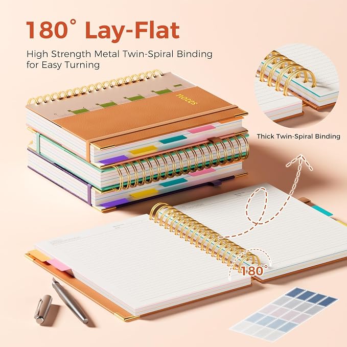 Line Hardcover Spiral Notebook - Image 3
