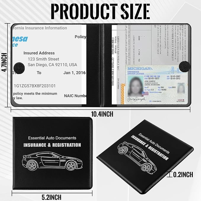 REGUICORP Registration and Holder, Auto Essential Holder, Interior Accessories - Image 2