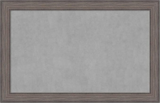 Amanti Art Grey Framed Magnetic Board 29x45 Large Vision Board by AmantiArt