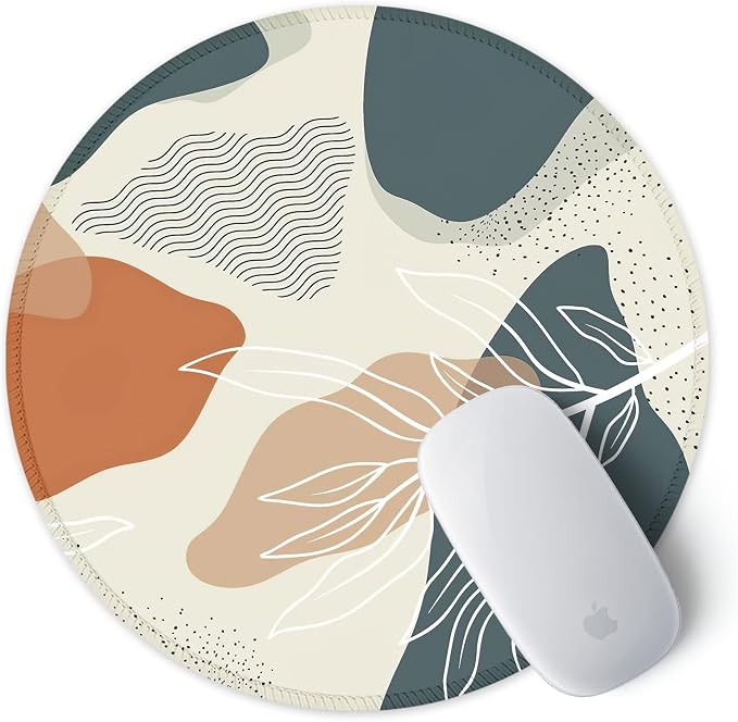 ITNRSIIET Round Mouse Pad with Stitched Edge Premium-Textured Waterproof - Image 2